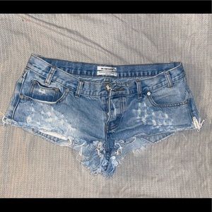 One Teaspoon X shorts “Trash Whores”